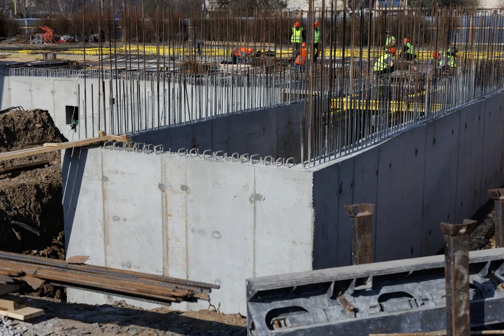 Formwork Installation at the Veterans' Center in Uzhhorod