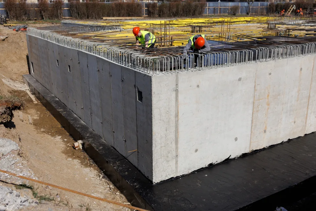 Formwork Installation at the Veterans' Center in Uzhhorod