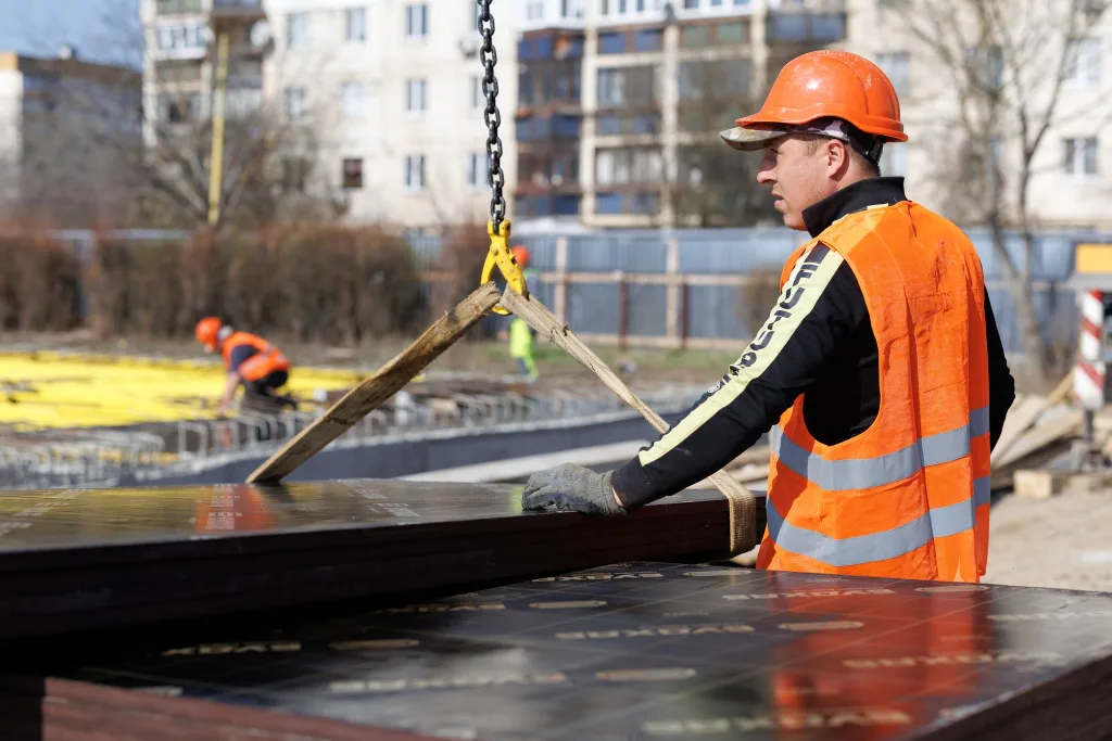 Formwork Installation at the Veterans' Center in Uzhhorod