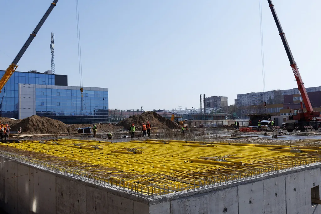 Formwork Installation at the Veterans' Center in Uzhhorod