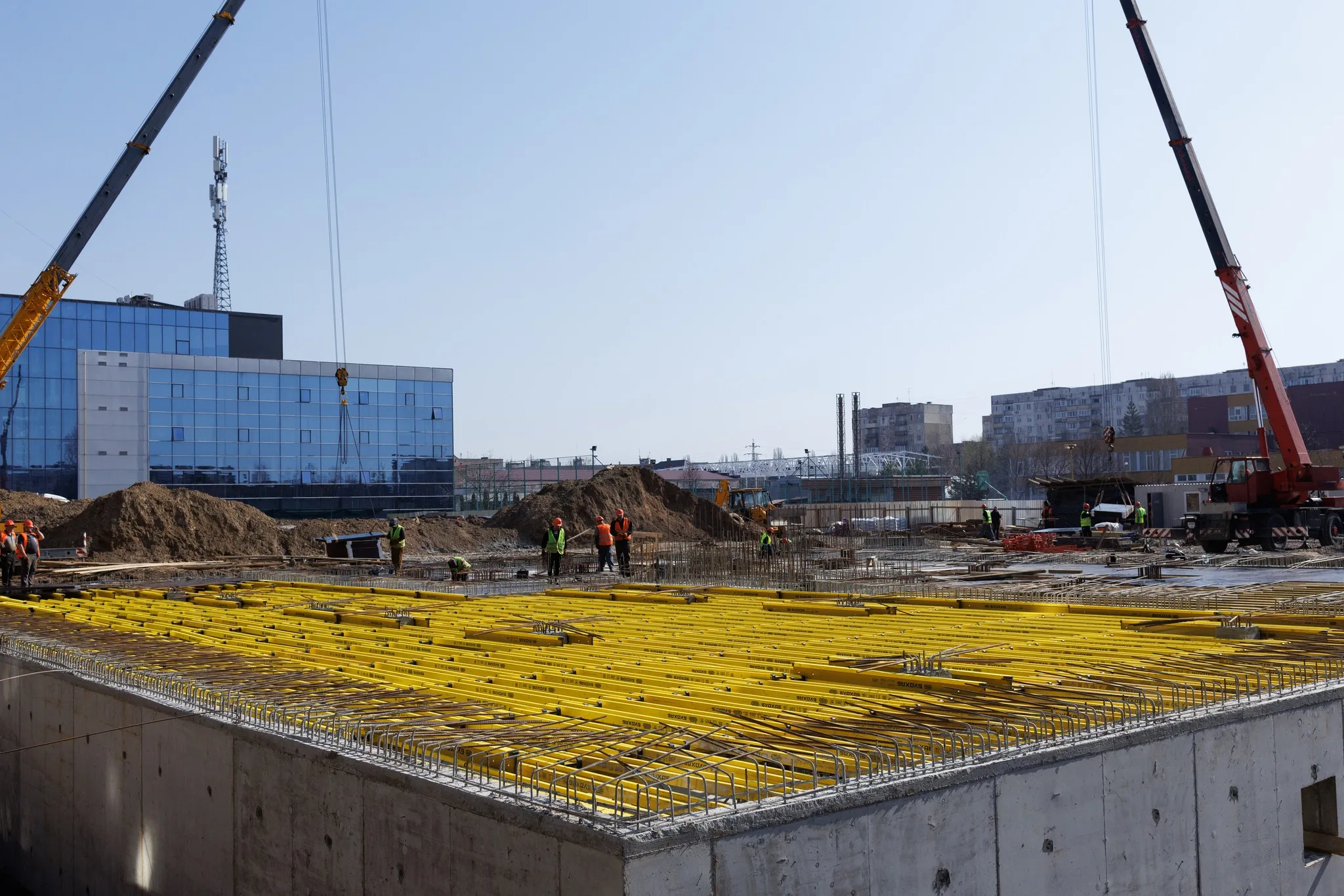 Formwork Installation at the Veterans' Center in Uzhhorod