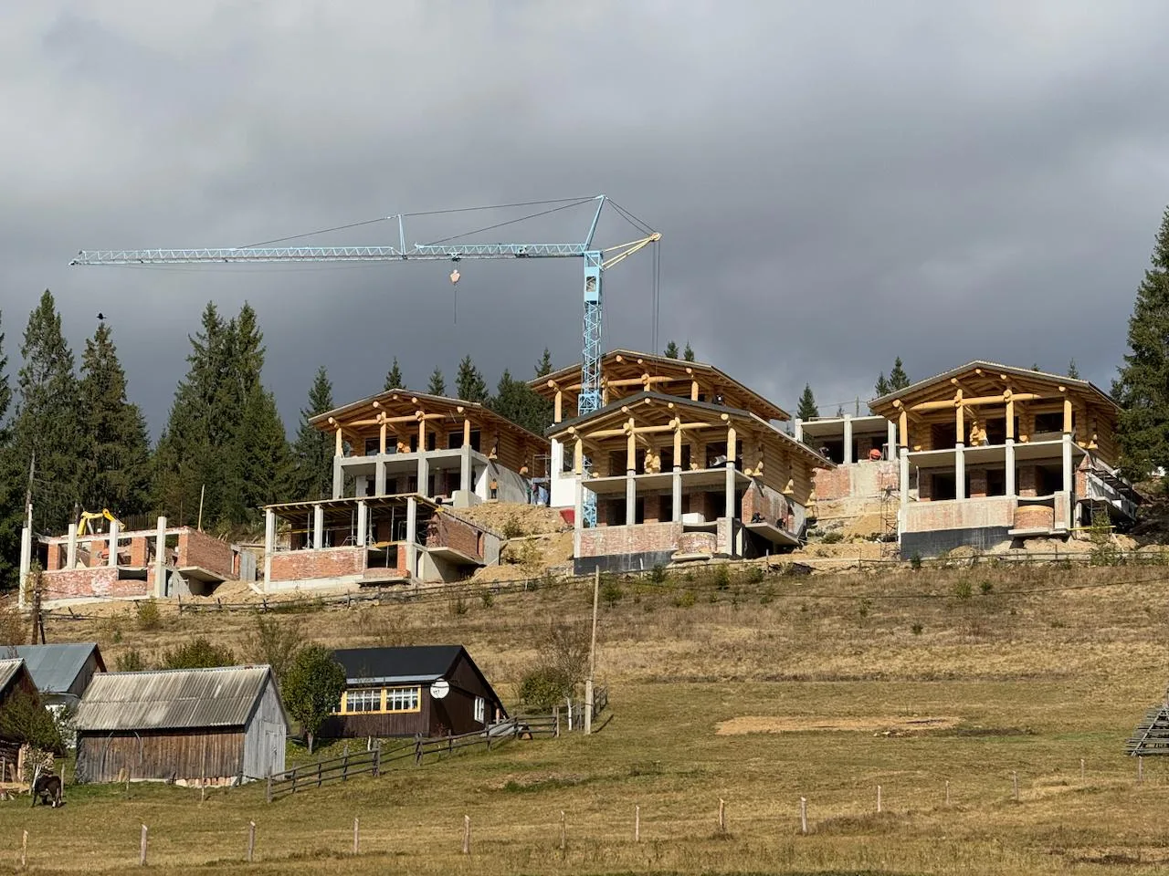 Formwork supply for a private chalet complex in Bukovel